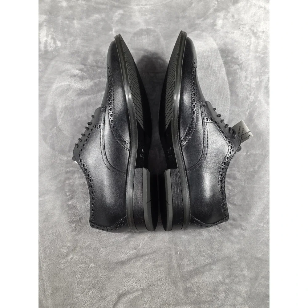 NEW Cole Haan‎ Modern Essentials Wing Oxford Shoes Black Waterproof Men's US 9.5